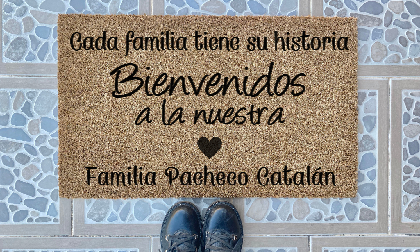 Limpiapies Cada Familia tiene su Historia